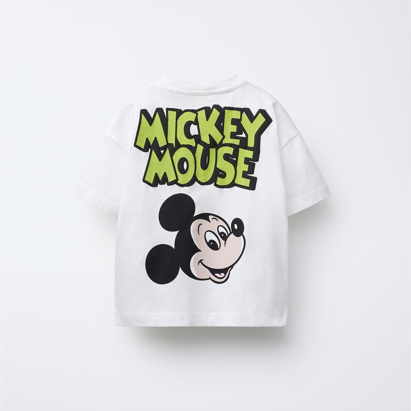 Mickey Mouse TShirt Casual Loose Costume Summer New Design Clothes Short Sleeve Crewneck Tops Boys And Girls Cartoon Tees
