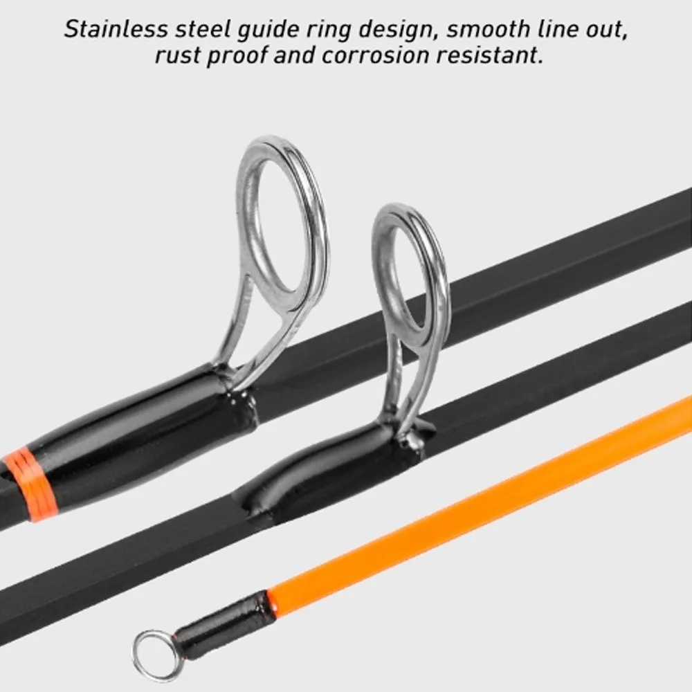 2 Section Winter Ice Fishing Rod 52cm Length Ultralight Design Spinning Rod Spinning Type Ice Fishing Tackle Winter Fishing