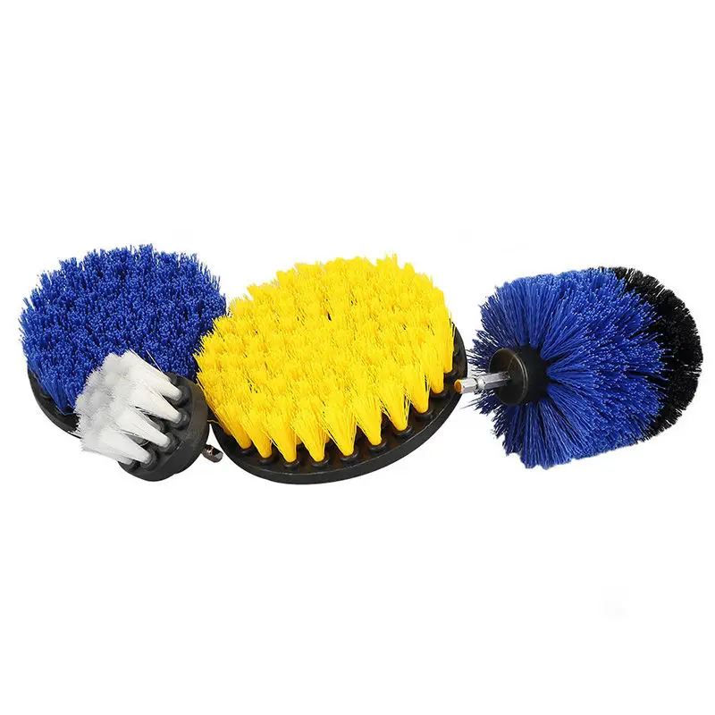 

4Pcs Electric Drill Cleaning Brush Scrub Bit Power Clean Tire Bathroom Car Set