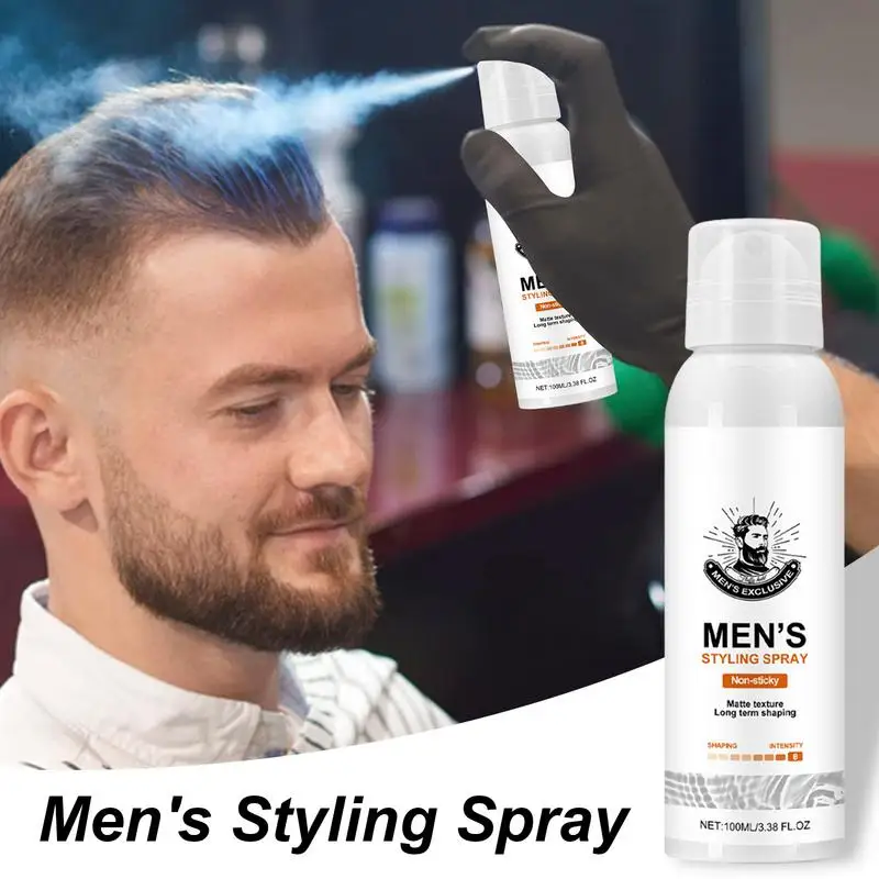 Hair Styling Spray Matte Hair Strong Hold Spray Non-Stick Thickening Texture Long-Lasting Texturizing 100ml