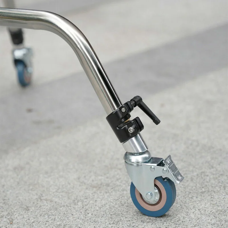 Selena 3Pcs 25/30mm 헤비 듀티 전문 360 회전 캐스터 휠 C-스탠드 라이트 스탠드 휠 사진 액세서리