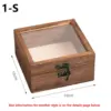 High-Visibility Wood Construction Storage Case, Smooth Edge, Large Insect Shadow Box, Dust-proof Display Rack, Multiple Sizes 6