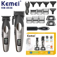 KEMEI km-8536 Hair Clippers Set Professional Barber Hair Clippers Set For Men Cordless Cut Barber Haircut Grooming Kit 1