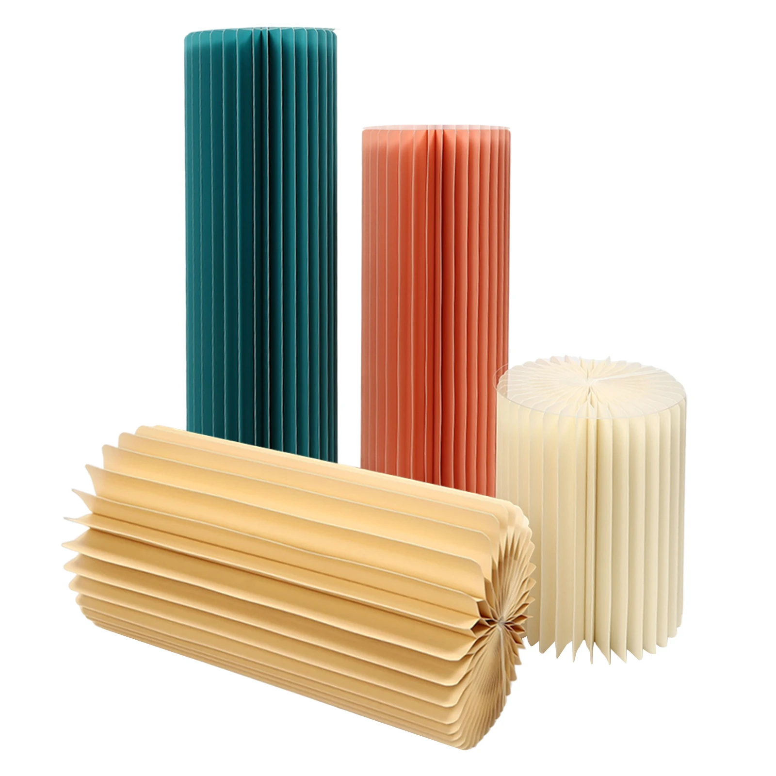 Foldable Paper Columns Display Pedestals Stands for Wedding Engagement Birthday Party Decoration