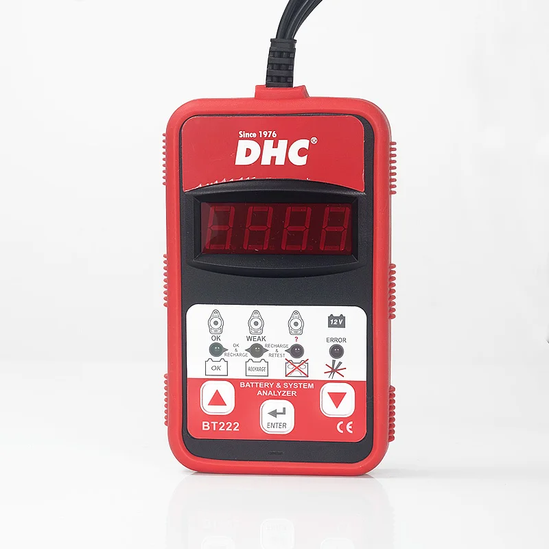 DHC BT222 Digital Battery charging starting System Analyzer with ping