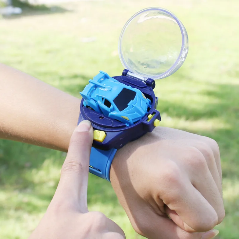 Remote Control Car Watch Mini Cute Wrist Band 2.4GHz Infrared Sensing Electric Racing Vehicle USB Charging Smart Toy Kids Gift 3