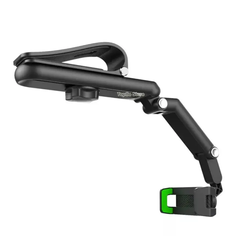 Sun Visor Car Phone Holder Universal 1080 Rotation Mobile Phone Clip Rearview Mirror Holder Suitable for Desktop/Ca