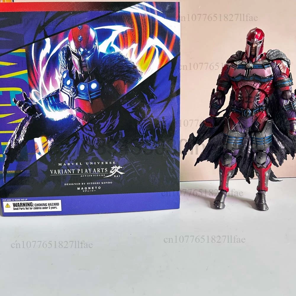 Action Figure Play Arts Magneto Square Enix Play Arts Kai Marvel