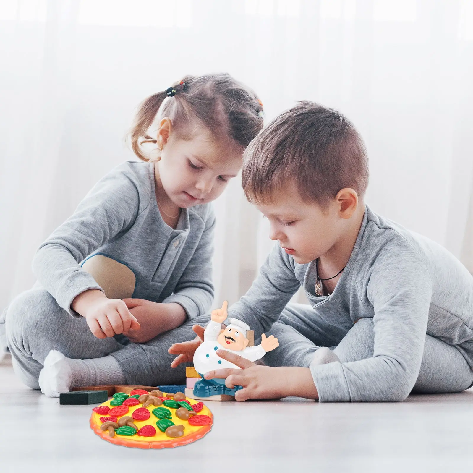 Round Smooth Balancing Pizza Game Kids Toy