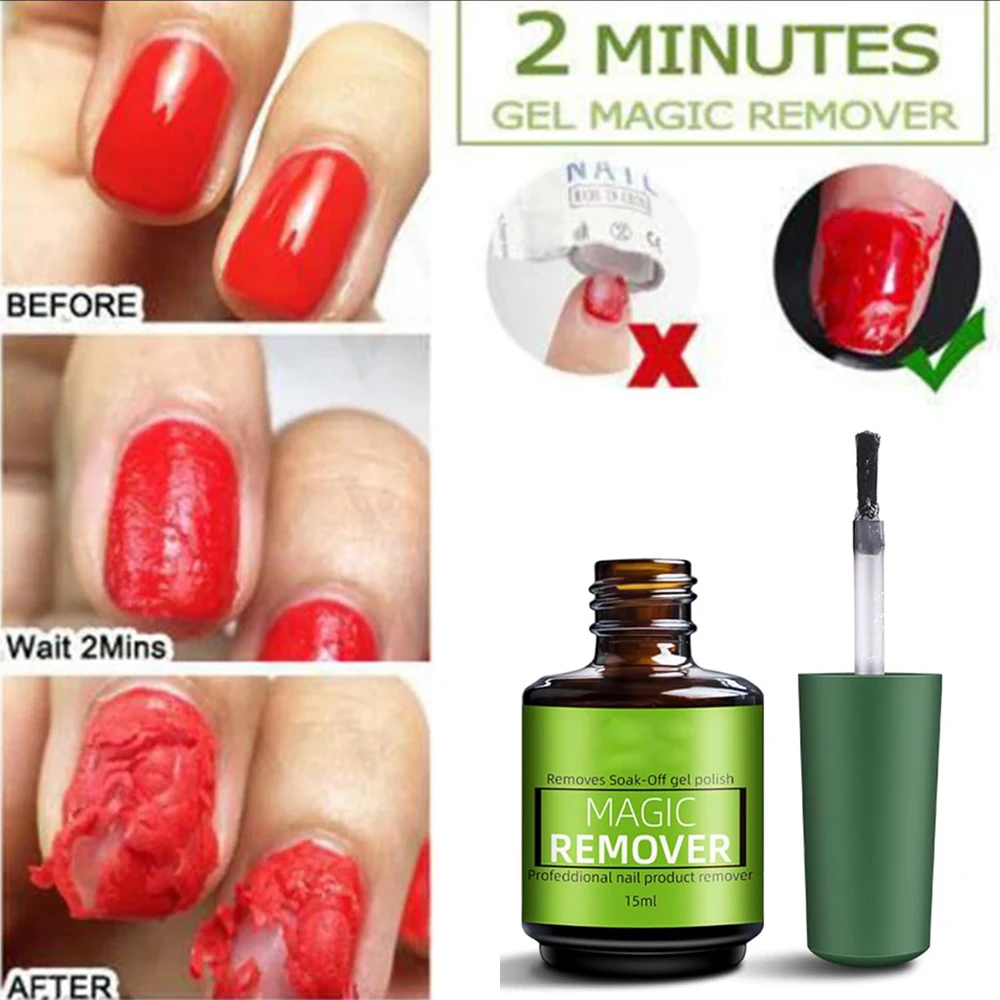 My Colors Magic Remover Gel Nail Polish Remover Within 2-3 Mins Soak off  Remover Tools