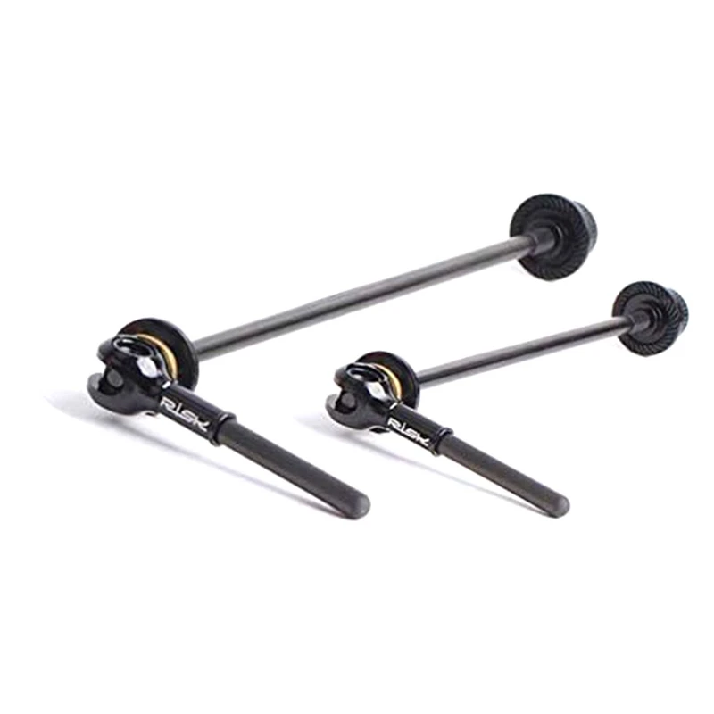 

2 Piece Mountain Bike Titanium Alloy Quick Release Bike Carbon Fiber Titanium Shaft Quick Release Rod (Black)