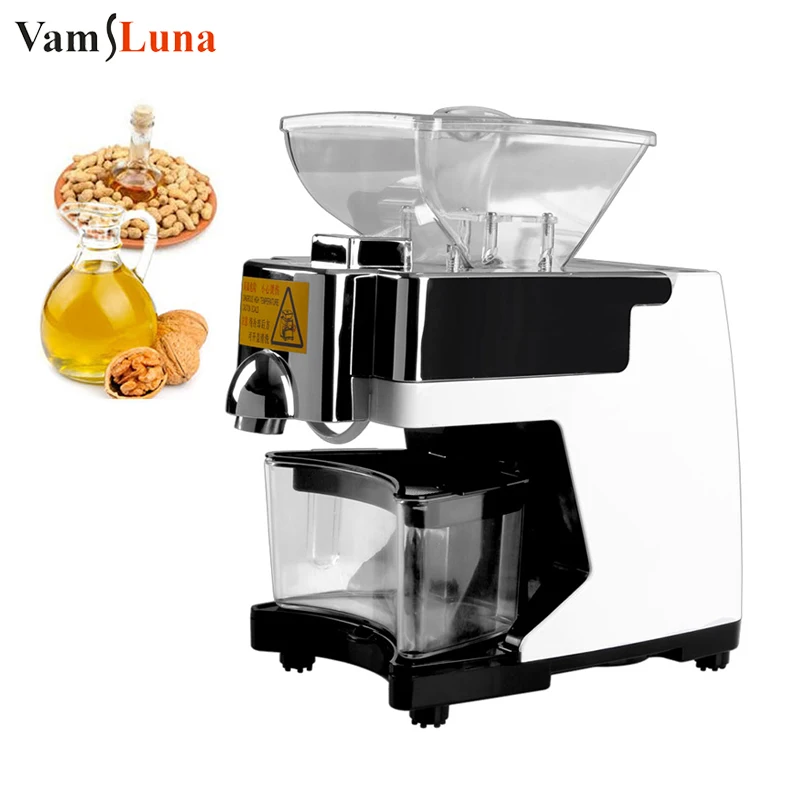 Home-use Mini Stainless steel Peanut Oil Press Machine Hot And Cold Sunflower/almond/soybean Oil Extractor Expeller Presser hot press stainless steel oil presser pressing mill maker machine organic oil expeller oil extractor