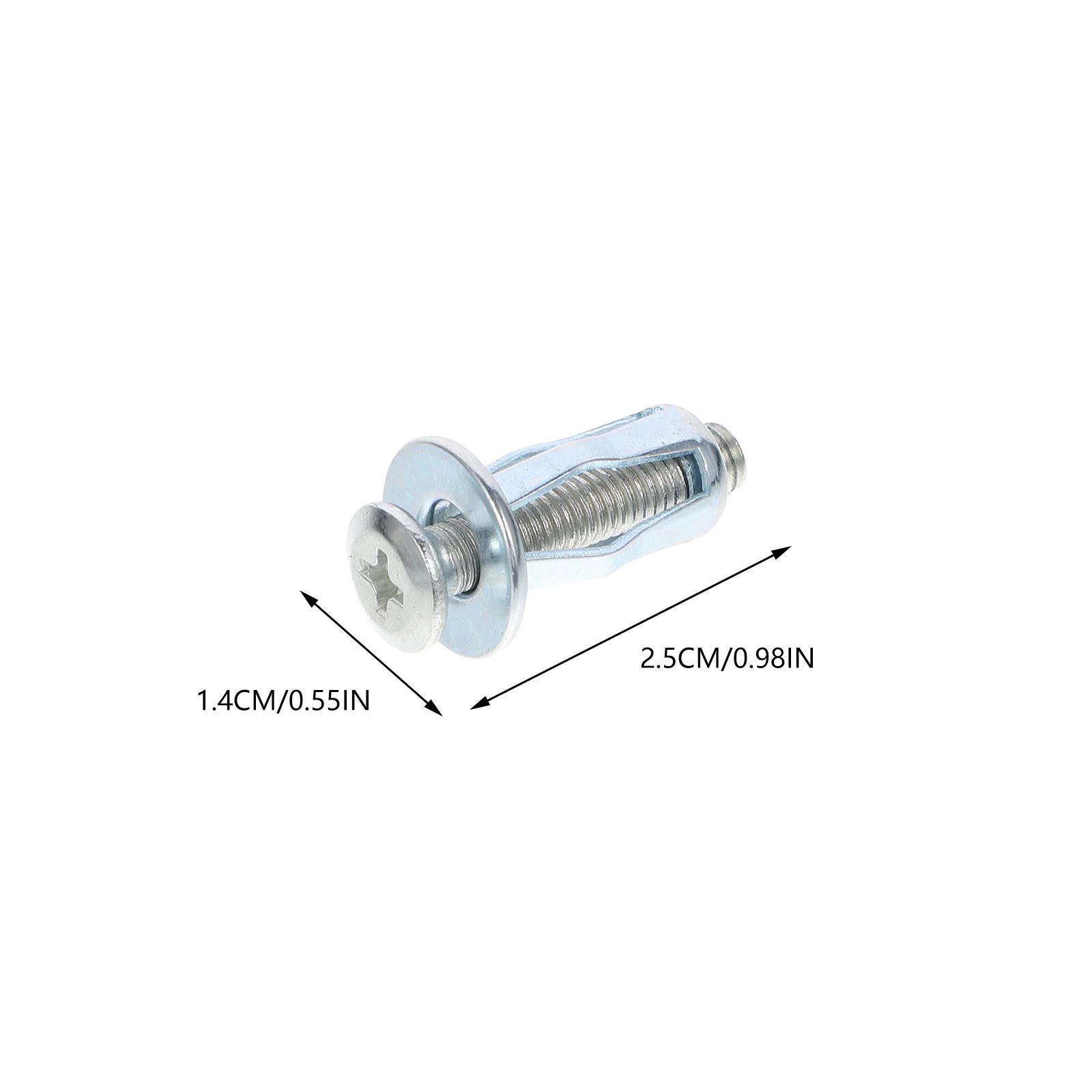 15Pcs CarbonSteel Galvanized PetalNut AnchorsShort HairScrews Kit ExpansionNuts FixingDowel JackTool SpiralThread DurableSafe