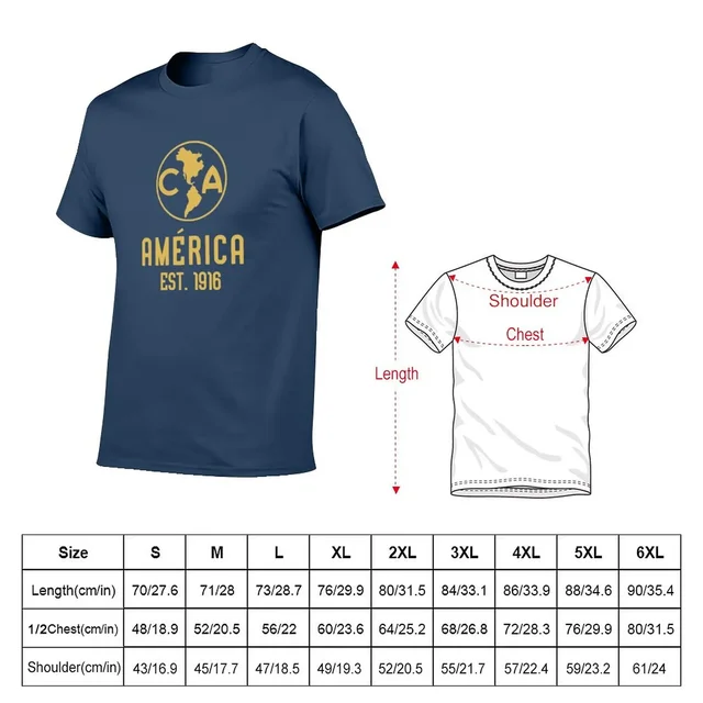 club america 70 80 90 Club America Gold T-Shirt Blouse summer tops cute tops mens graphic  t-shirts pack - AliExpress
