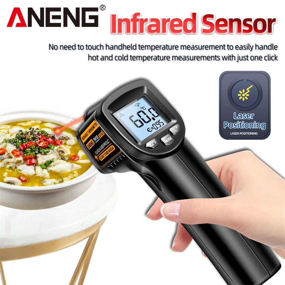 Digital Infrared Thermometer 380, No Touch Digital Laser Temperature G