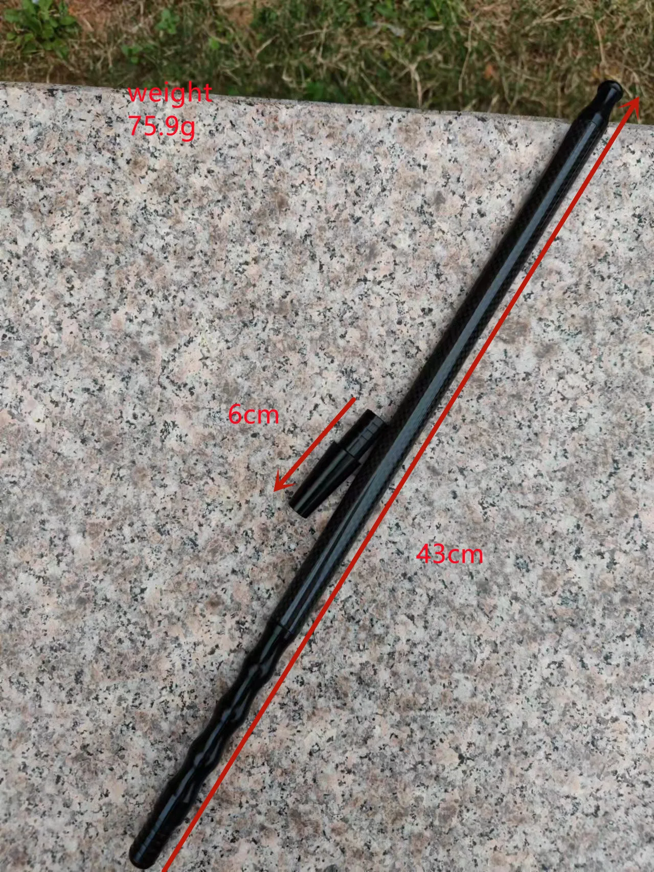 

1 Set of 43cm Hookah Handle Set for 16mm Diameter Resin Hose Carbon Fiber Handle Stick Hose for Hookah Smoking Accessories