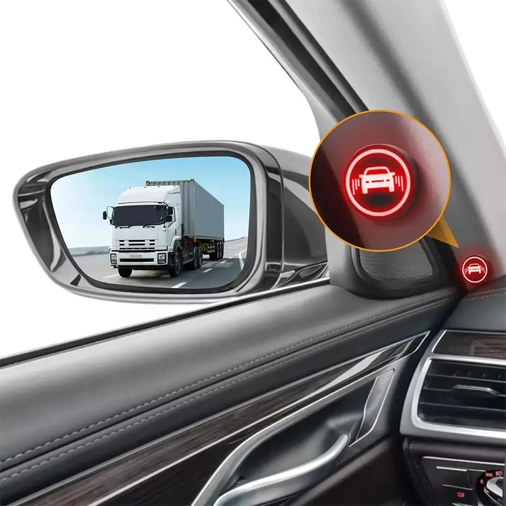 2-Pack Car Blind Spot Detection System with Lane Change Warning Assist Accessories Light Vehicle Driving Alarm Kit Safety I3S1
