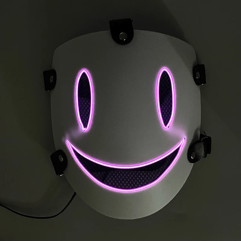 High Rise Invasion-Inspired Yuri Honjo Neon Glow Face Mask Cosplay Prop