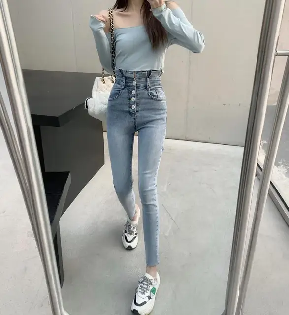 Pantalon Pitillo Pantalon Loneta Mujer Pantalones Vaqueros