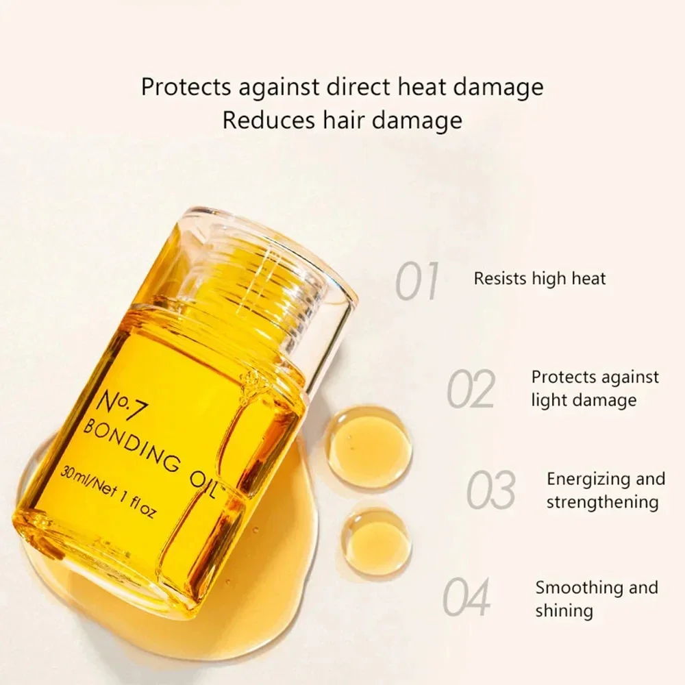 Description Picture 4 of item10PCS No.7 Bonding Hair Essential Oil Repair Damaged After Scalding Dyeing Restore Soft Strengthen Anti-Temperature