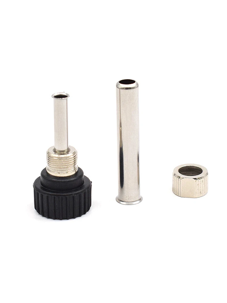 3Pcs 936 Soldering Station Iron Handle Sleeve Kit with Screw Nut Casing Sleeve DIY Soldering Tools High Temperature Resistant 5