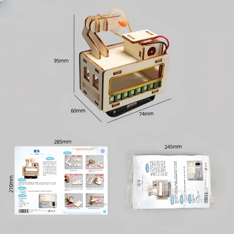 DIY Wooden Cable Car Toy - Innovative Outdoor Science Experiment