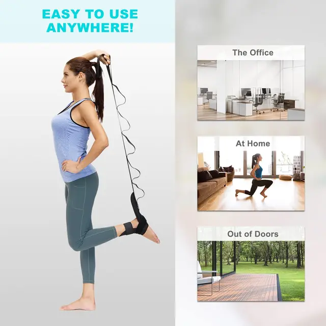 Split Main Control Leg Stretcher Legs Ankle Ligament Stretch Exercise Fitness Yoga Stretching Belt 4