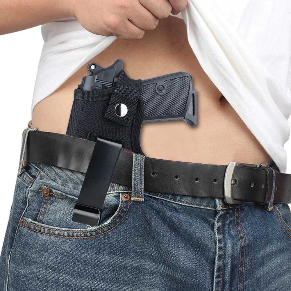 Outdoor Tactical Hunting Holster Nylon Concealed Gun Pouch for Glock Sig Sauer Beretta Kahr Bersa IWB Holster Tactical Equipment 4