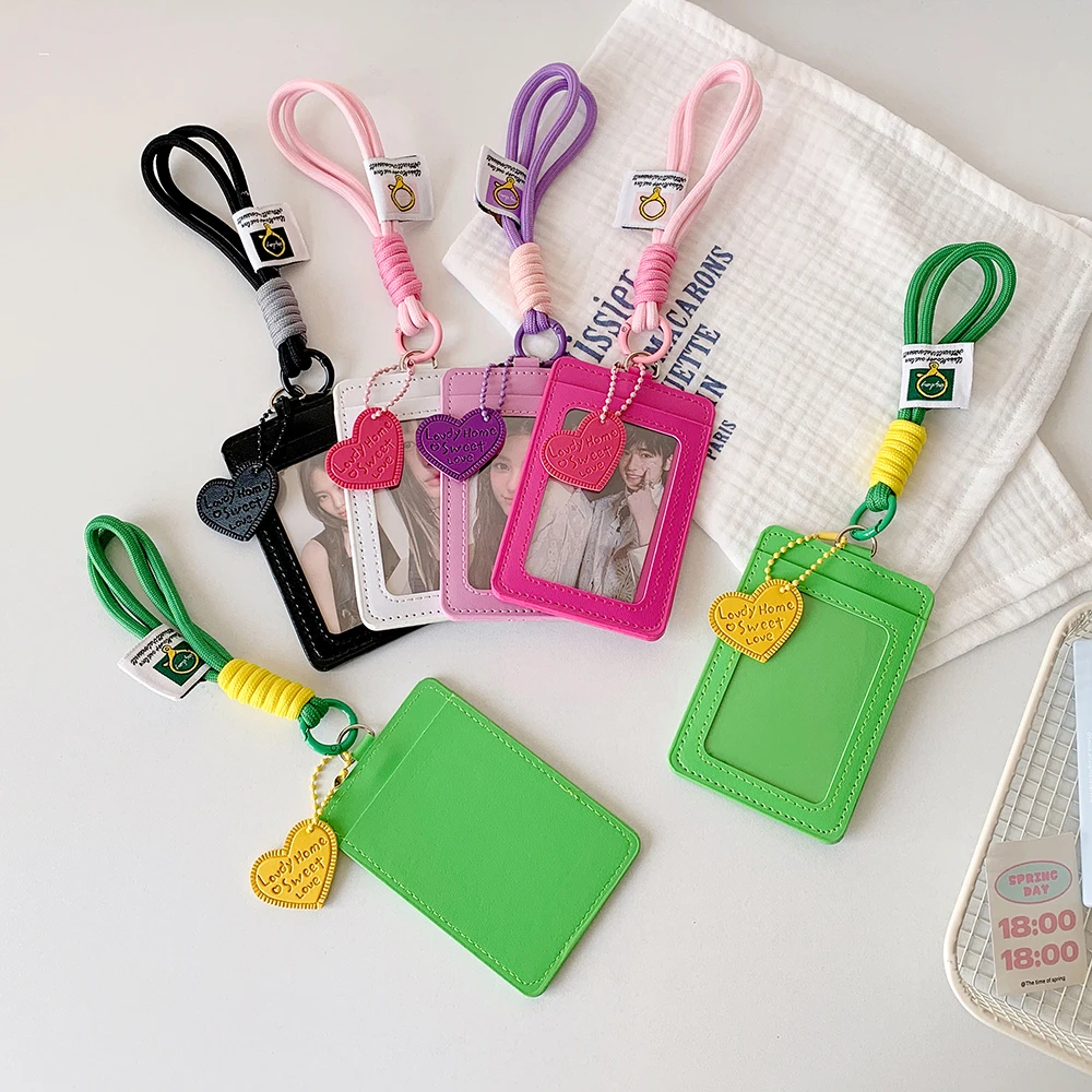 Kpop Photocard Holder Credit ID Card Protective Case Photo Display Holder Bag Pendant Keychain 6