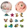 Randomly 10PCS/Pack Cartoon Thermometer Temperature Changing Sticker Thermometer Color Temperature Sticker Forehead Baby W8X1 2