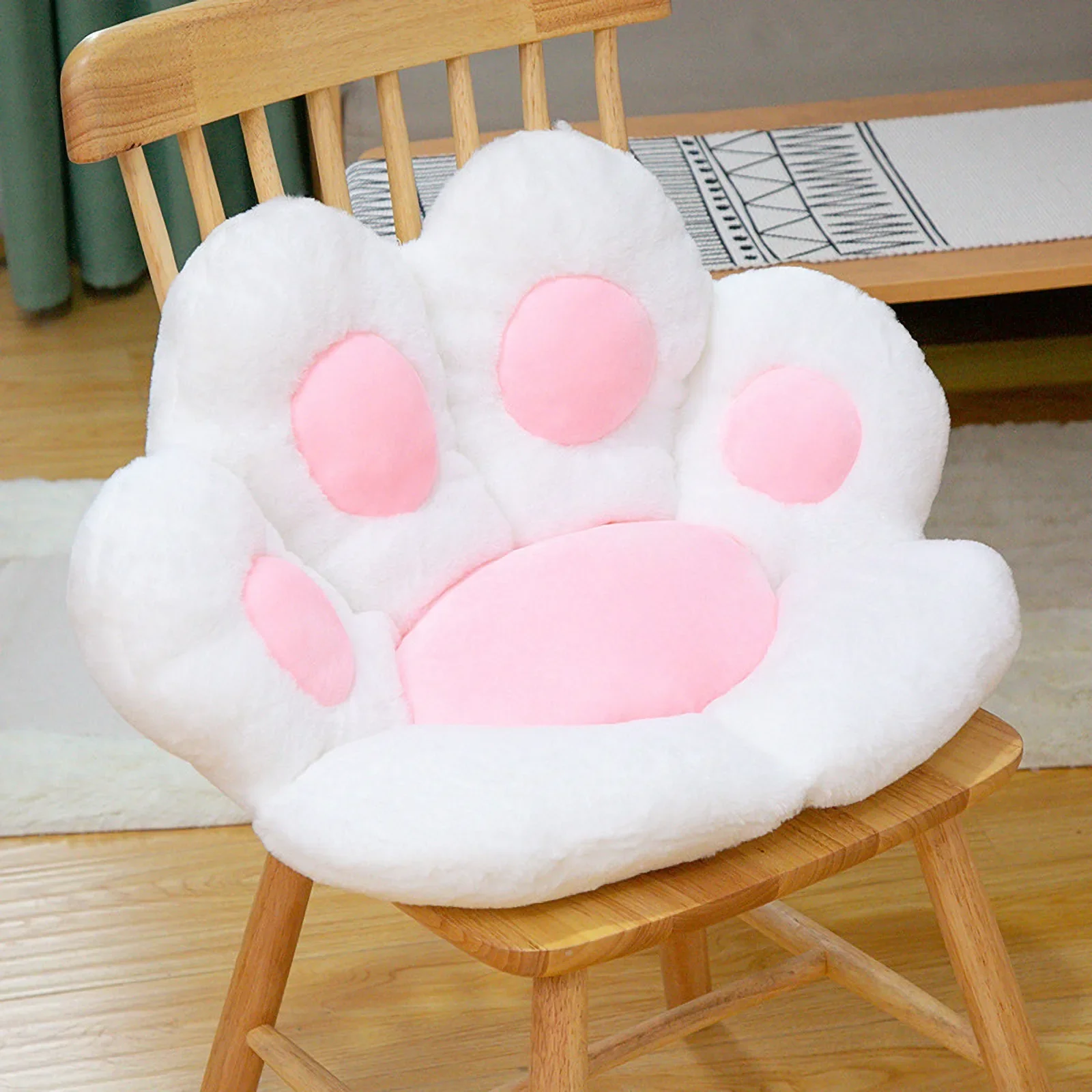 귀여운 고양이 발 모양 봉제 의자 쿠션, 홈 오피스 호텔 카페 모던 홈 쿠션