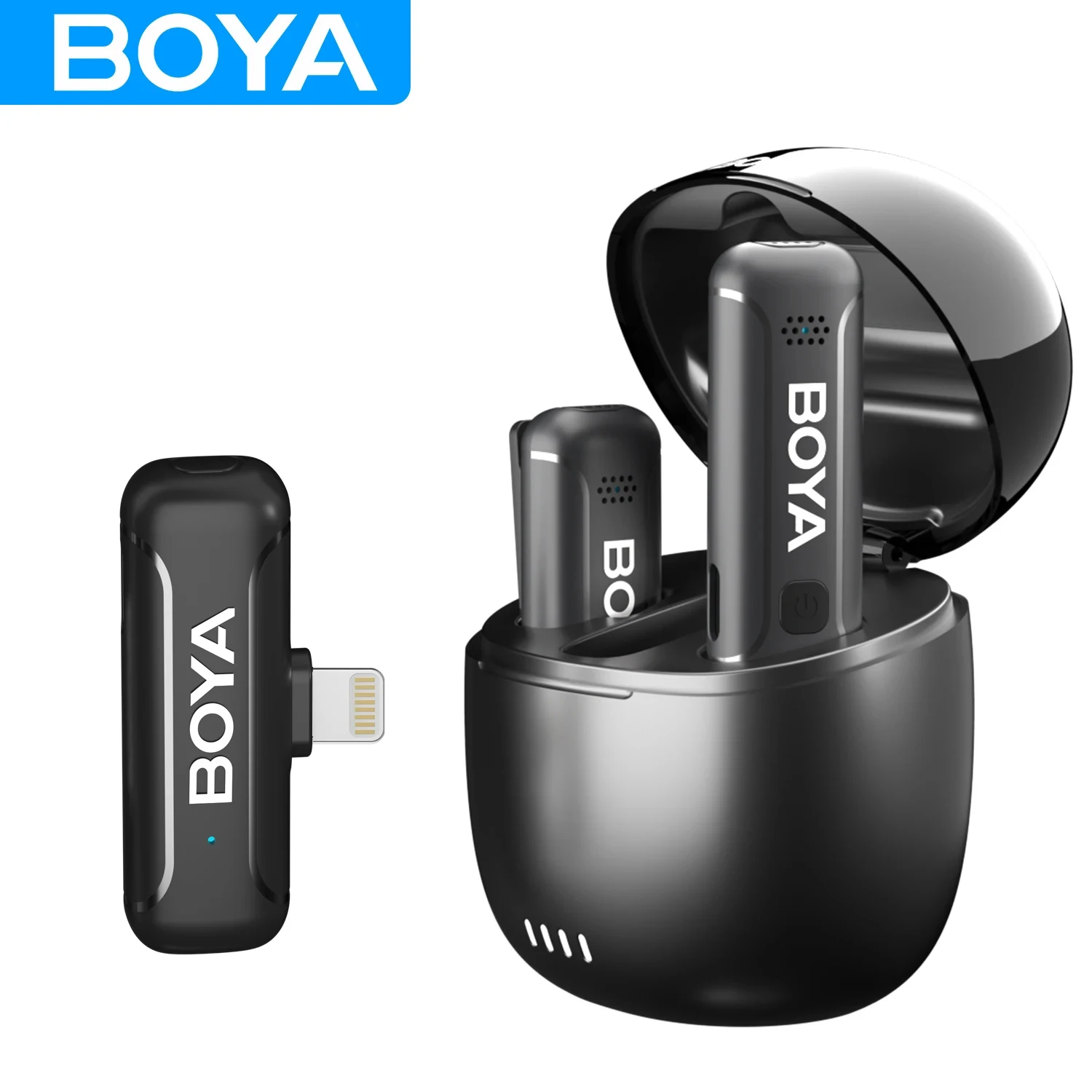 

BOYA BY-WM3T Wireless Lavalier Lapel Microphone for iPhone iPad Andriod Samsung Smartphone Cameras Live Streaming Youtube Vlog