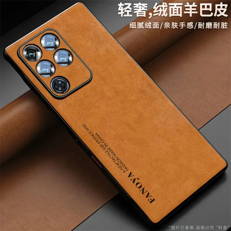 Luxury Silicone Leather Shockproof Bumper Case - RedMagic 11 Pro Plus