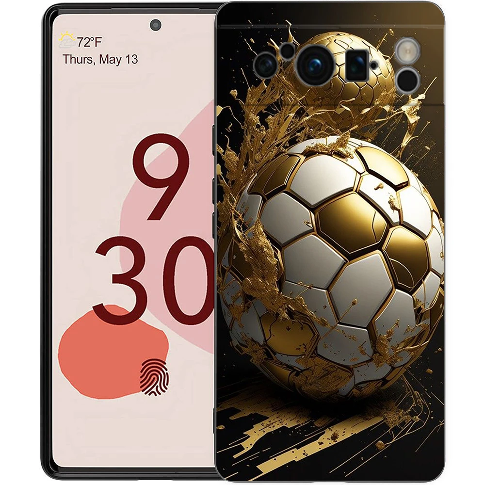 Premium Shockproof Football Design Phone Case Cover - Soft TPU Protective Shell