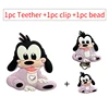 1/3/10pcs New Goofy Silicone Beads Teether Food-Grade Chewing Teeth Bead DIY Nipple Chain Jewelry Accessories 5