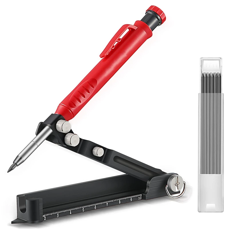 

Строительный Инструмент для набивки AT35, измерение набивки по дереву, механический твердый маркер с глубоким отверстием и 7 стержнями