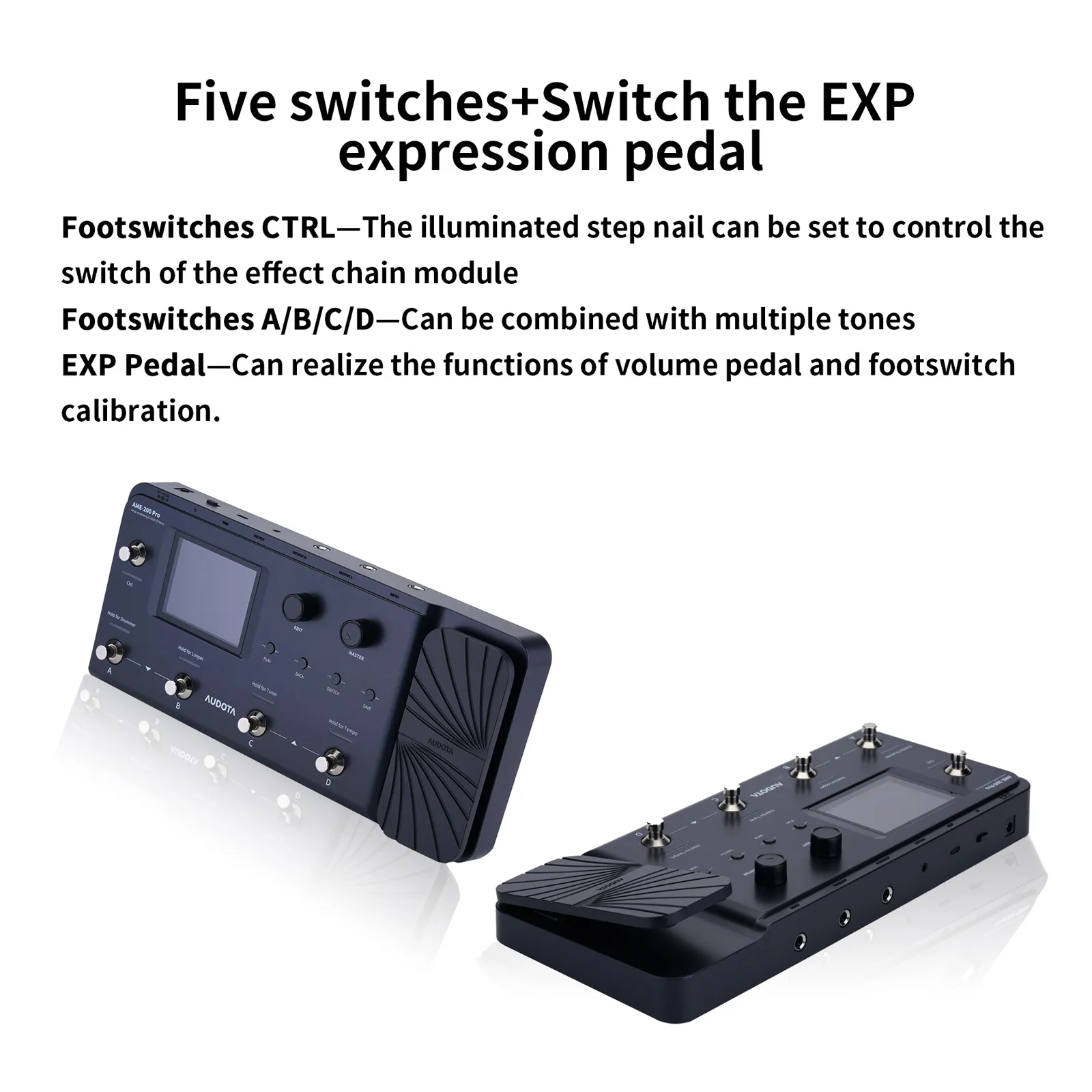 Audota Ame 200 Pro アンプモデラー エフェクター 充電式