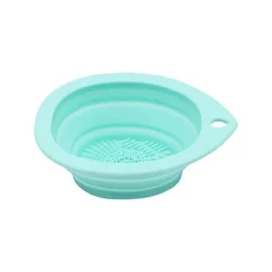 Silicone Foldable Makeup Brush Cleaning Pad - Portable and Efficient Cleaning Tool (Green)