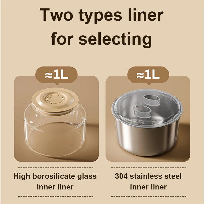 Automatic Multifunctional Yogurt Maker 1L Glass Container With Timer