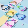 Kids Swimming Goggles Anti-fog Waterproof HD View Children Swim Goggles for Boys and Girls Electroplate and Clear Lens to Choose 6