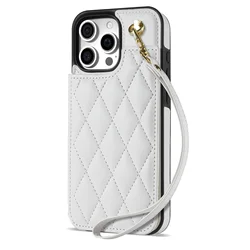 Premium PU Leather Flip Phone Case with Card Wallet Holder - iPhone 7 P 8 Plus (White 004)