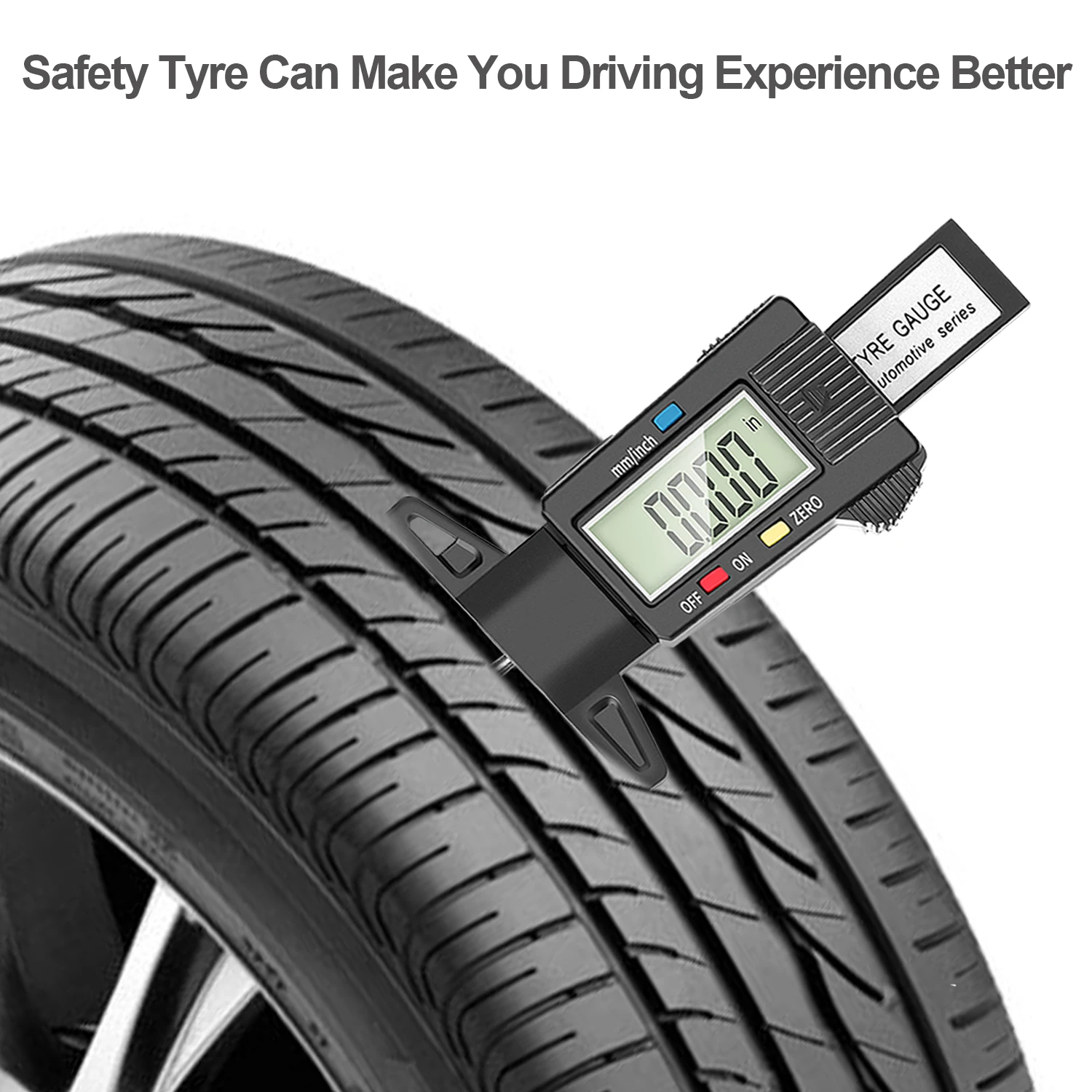 ATsafepro Digital Truck Tire Tread Gauge Reifenprofilmesser Tyre