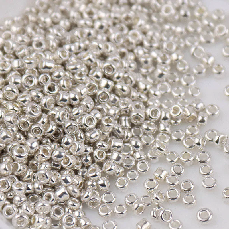 2mm 3mm 4mm Vintage Metallic Color Glass Beads 12/0 8/0 6/0 Loose Spacer Seed Beads For Needlework Jewelry Making DIY Sewing 5g