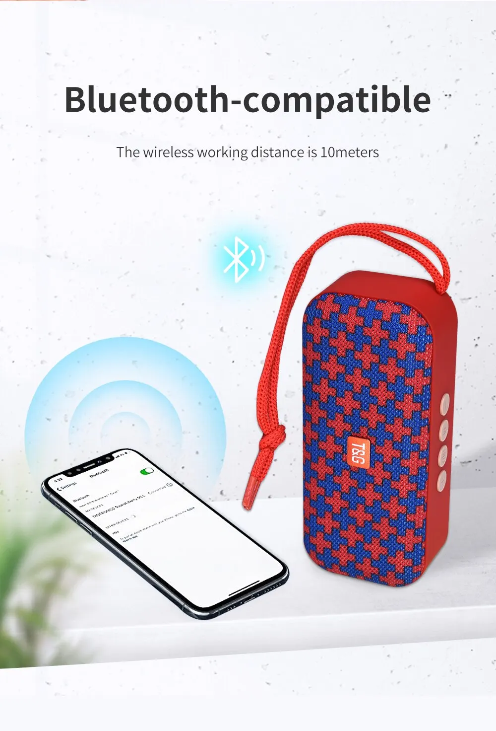 Mini altoparlante Bluetooth portatile wireless, radio FM, cassa audio, piccola USB, per computer, PC, Bluetooth, acustica_voghion.com