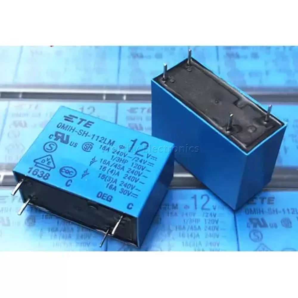 

Free Shipping 10PCS/LOT 12VDC 16A 4PIN Relay OMIH-SH-112LM