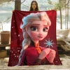 Frozen Elsa Cute Cartoon HD Art Print Blanket.Warm Flannel,Bedroom,Living Room Sofa,Bed,Chair,Gifts,Picnics,Trips,Camp,Blankets. 2