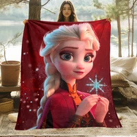 Frozen Elsa Cute Cartoon HD Art Print Blanket.Warm Flannel,Bedroom,Living Room Sofa,Bed,Chair,Gifts,Picnics,Trips,Camp,Blankets. 2