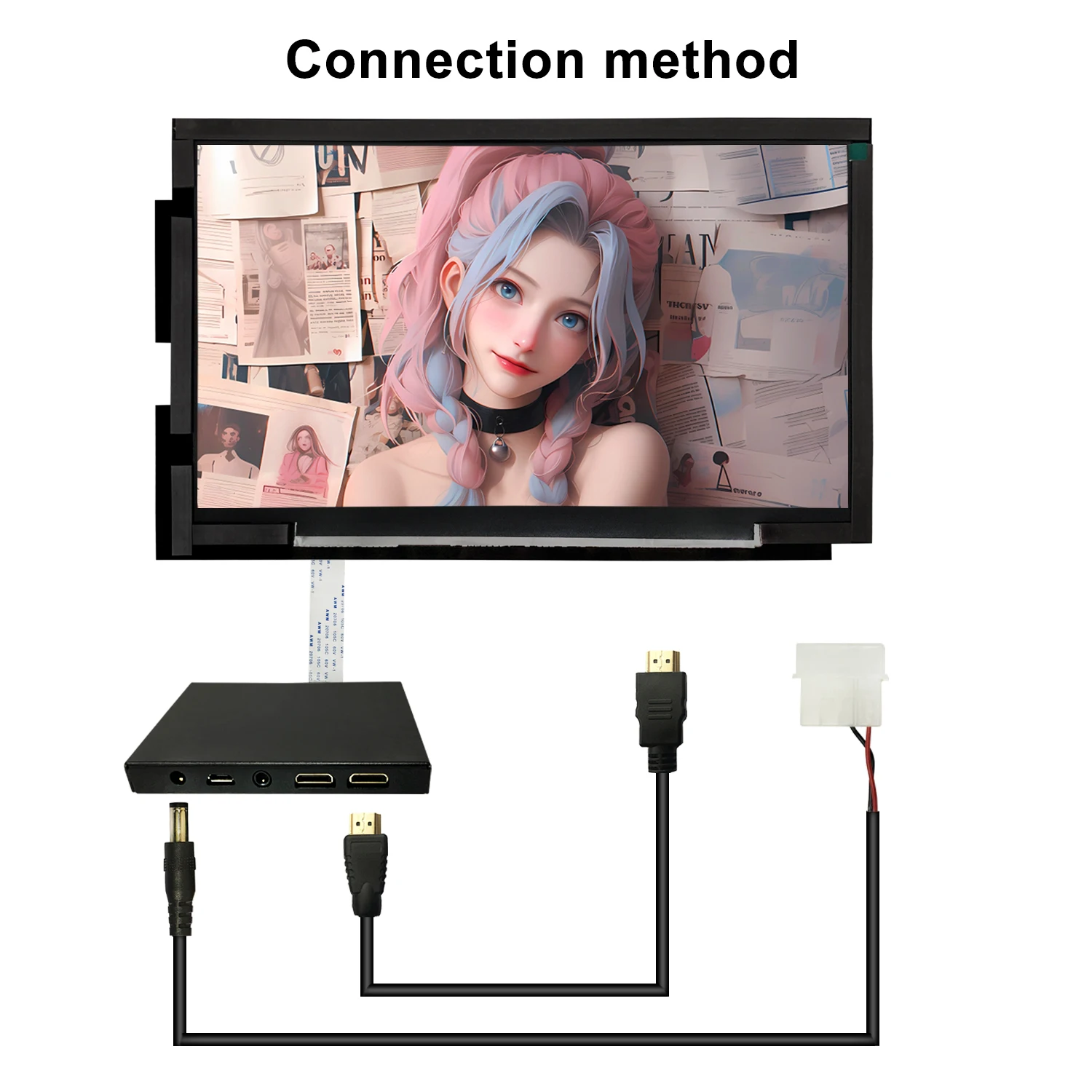 Wisecoco Lianli O11 ̳ ̴ ̽ ޴ , 14 ġ, 1920x1080, HD IPS, 2K LCD ӿ CPU GPU  ÷