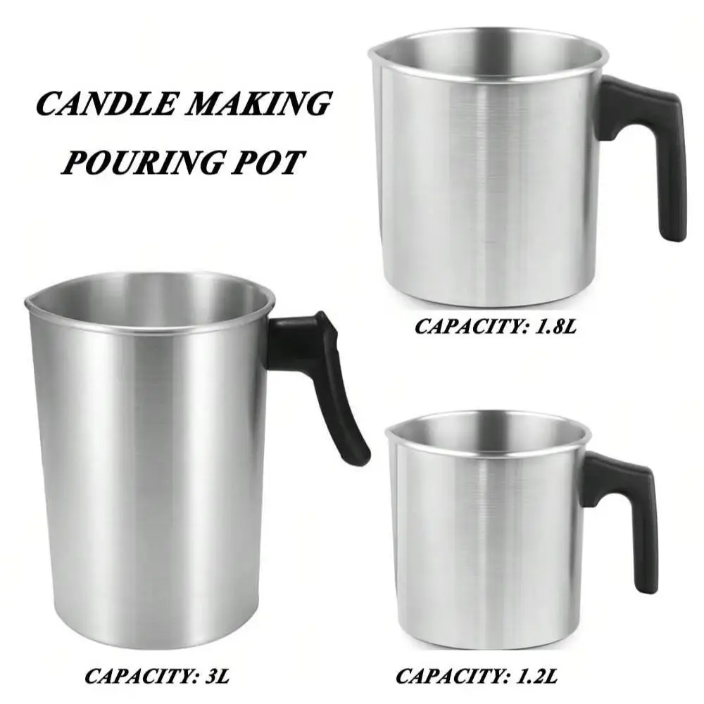Candle Wax Boiler 32oz Double Boiler Wax Melting Pot 304 Stainless Steel