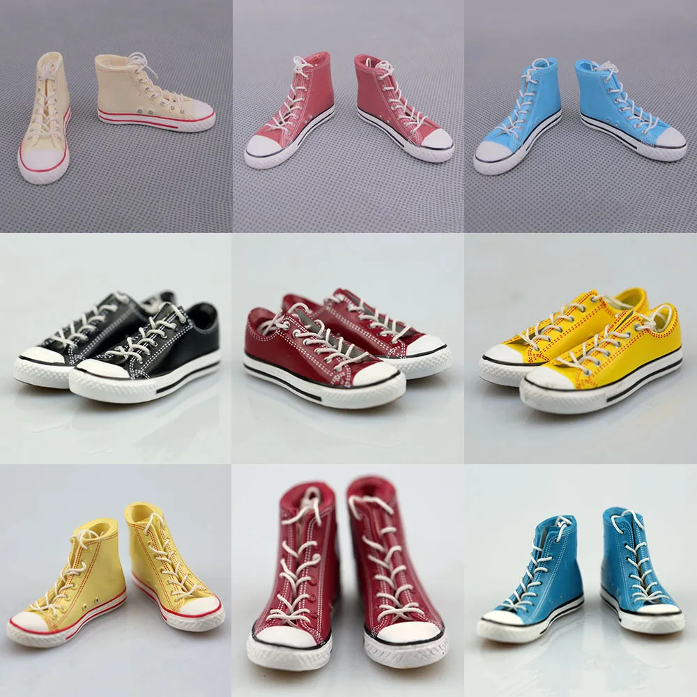 1-6-Scale-Male-Female-Casual-Canvas-Sneakers-Flat-Shoes-With-Shoelace ...
